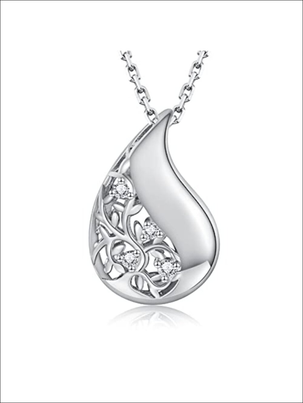 925 Sterling Silver Tree of Life Urn Necklace - Cremation Ashes Keepsake